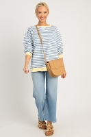 Stripe Rib Trim Sweatshirt, Antique Blue - 0625-110h.jpg